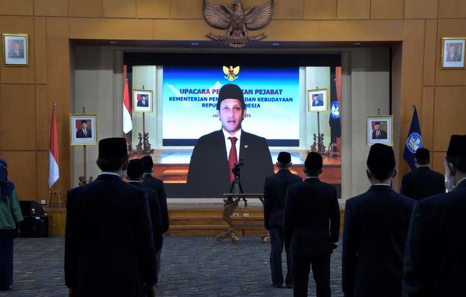 Nadiem Lantik Dua Pimpinan Perguruan Tinggi dan 9 Pejabat Struktural Kemdikbud