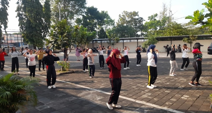 Mahasiswa Seni Tari AKN Seni Budaya Yogyakarta Sambut Positif Kegiatan Senam Jumat Pagi