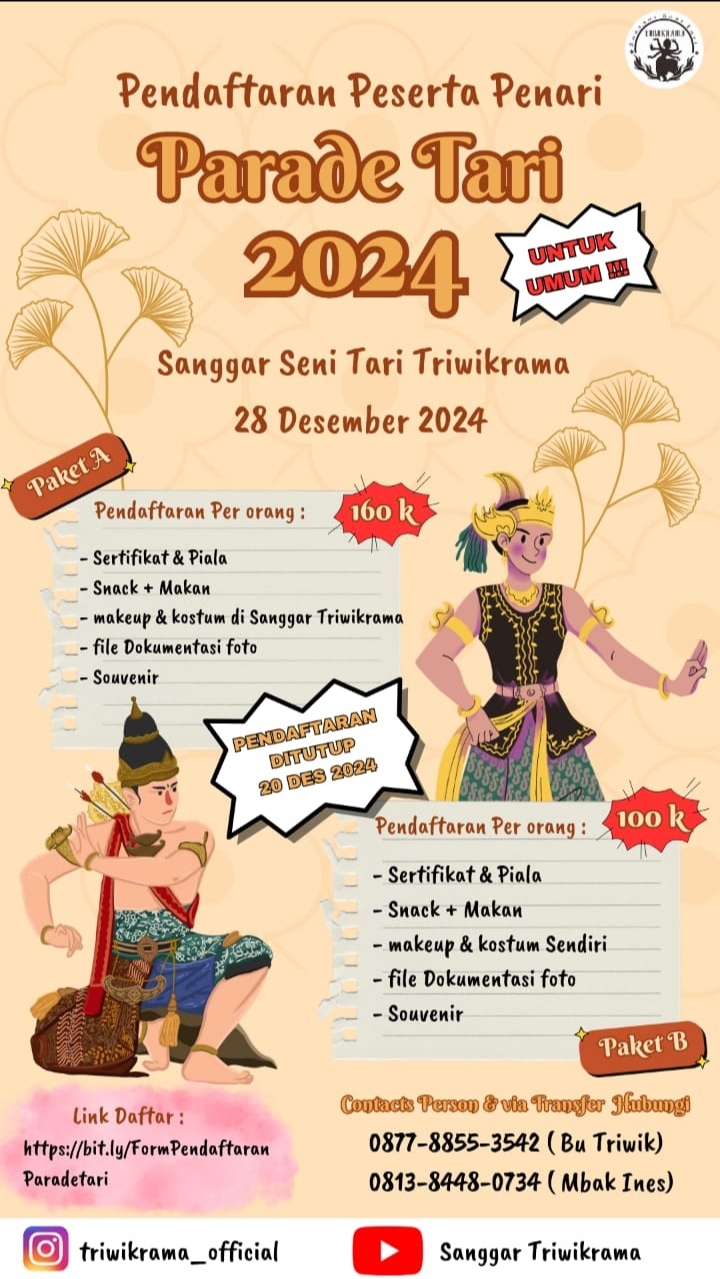 Apresiasi Penari Perintis Budaya Alumni AKN Senbud Yk Adakan Parade Tari