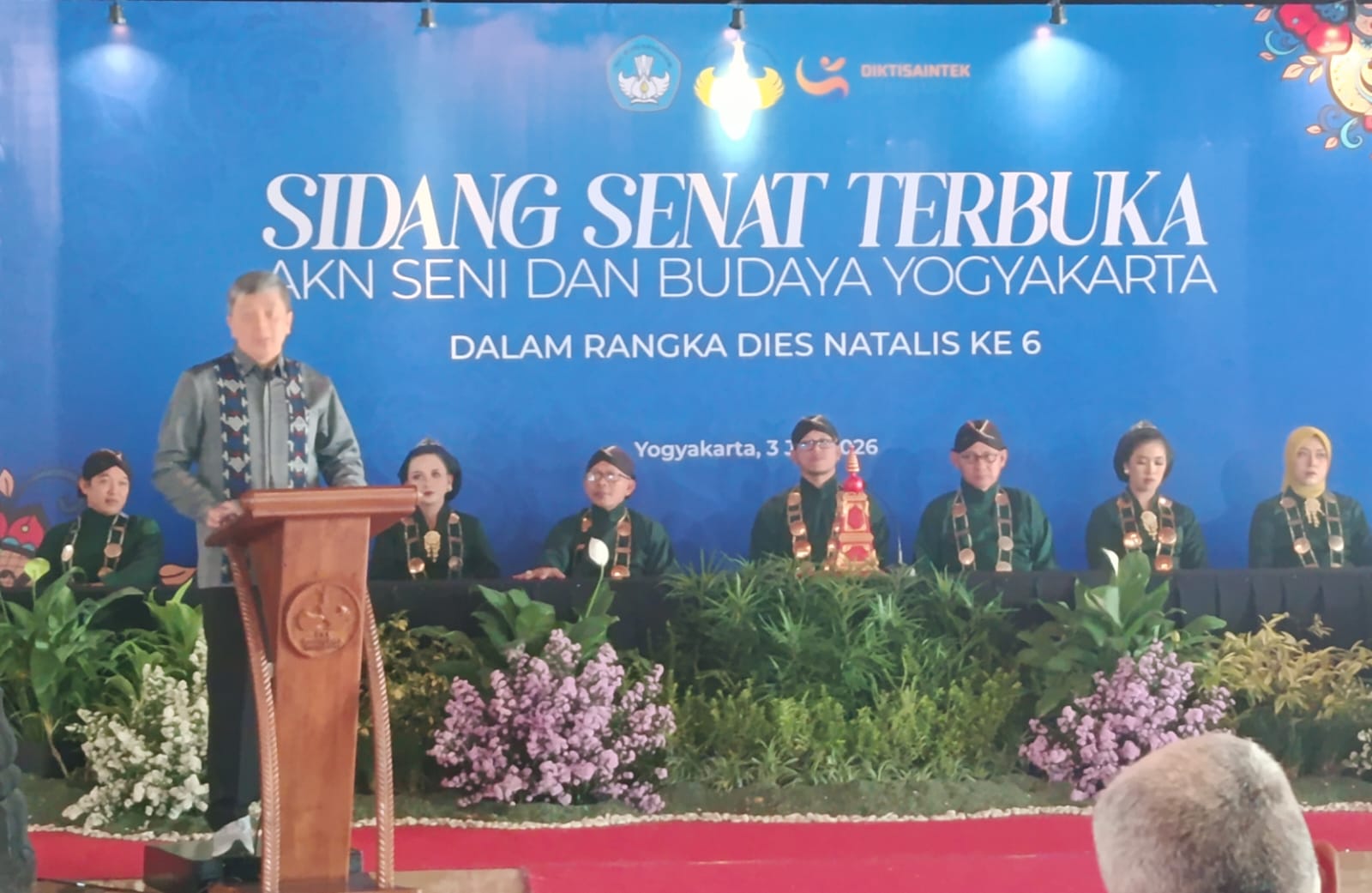 Kepala LLDIKTI V Yogyakarta Orasi Ilmiah Saat Dies Natalis AKNSBY