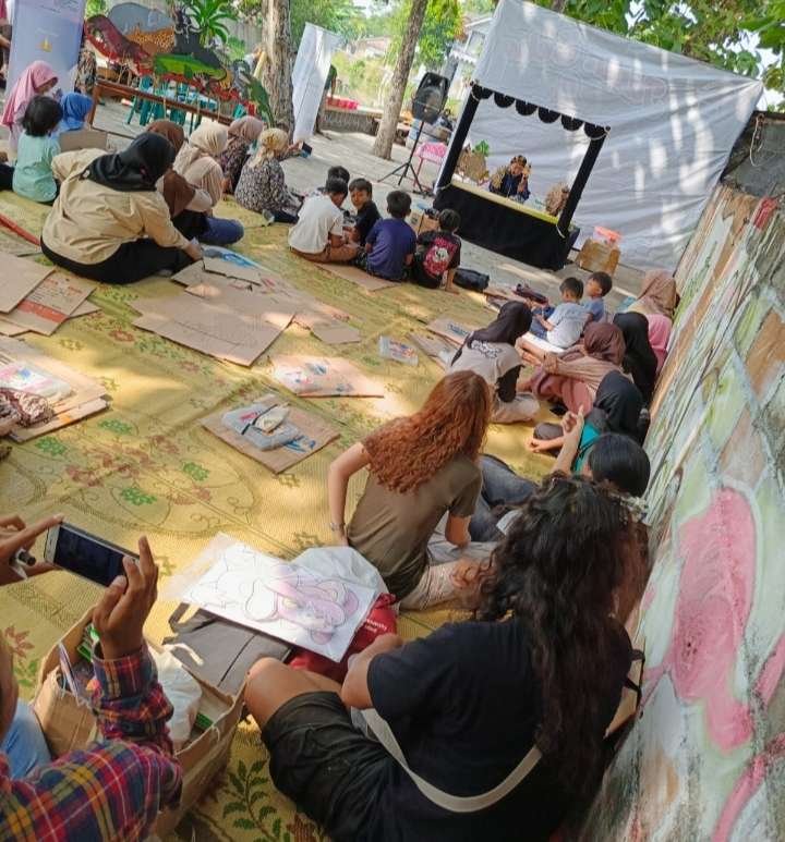 Pertunjukan Dalang Cilik Pada Workshop Wayang  AKN Senbud Yk, Menginspirasi Peserta Anak- Anak